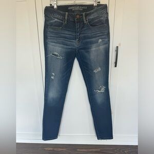 American Eagle Outfitters Super Super Stretch Jeggings Size 6 Short, High Rise